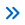 Double chevron symbol, blue on black